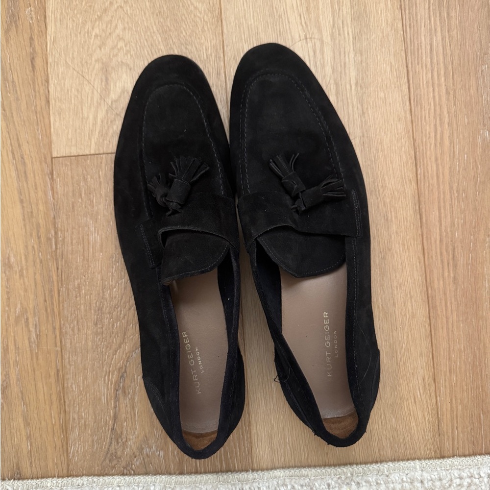 Kurt Geiger Men's Black Suede Loafers